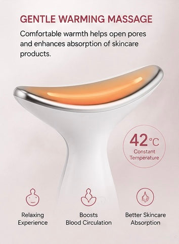 Veloura™ EMS Neck & Face Sculpting Device | LED Beauty Massager