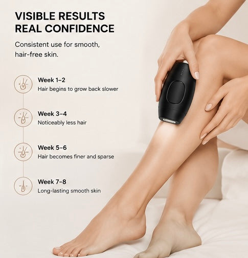 Veloura™ IPL Laser Hair Removal Device | Permanent Hair Reduction | Professional At-Home Hair Removal