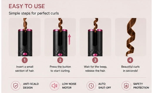 Veloura Automatic Cordless Hair Curler
