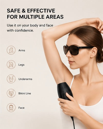 Veloura™ IPL Laser Hair Removal Device | Permanent Hair Reduction | Professional At-Home Hair Removal