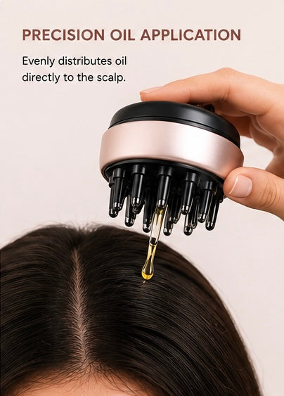 Veloura Hair Oil Applicator & Scalp Massager