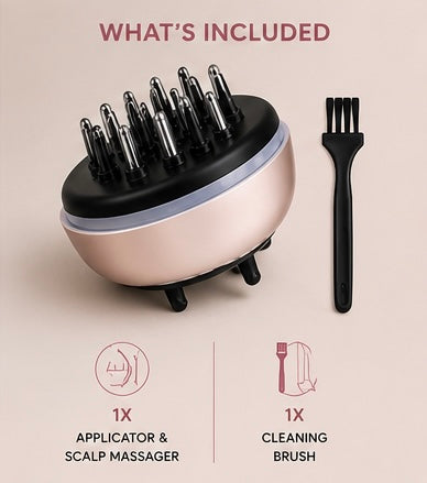 Veloura Hair Oil Applicator & Scalp Massager