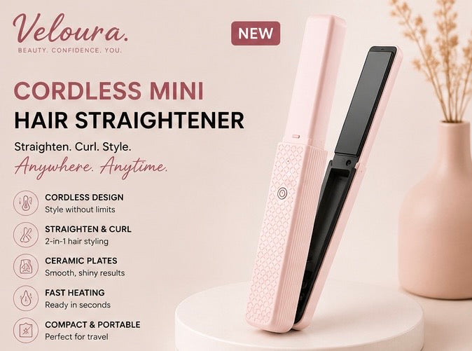 Veloura Cordless Mini Hair Straightener
