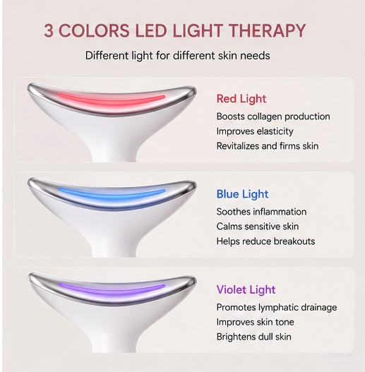 Veloura™ EMS Neck & Face Sculpting Device | LED Beauty Massager